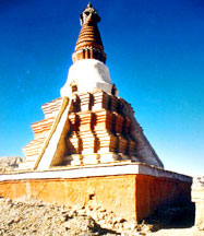 A Stupa  at Tholing Monastery