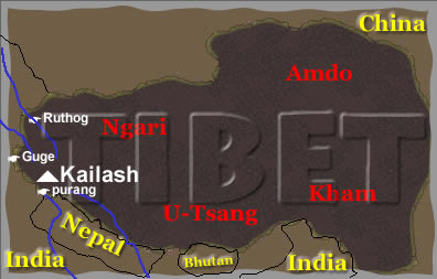 Map of Tibet