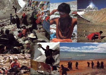 Pilgrims at Kailash and Manasarovar