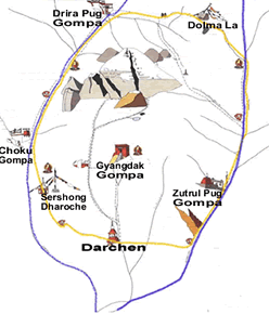 Map of Kailash